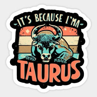 Taurus Horoscope Oasis: Zodiac Sunshine Escape Sticker